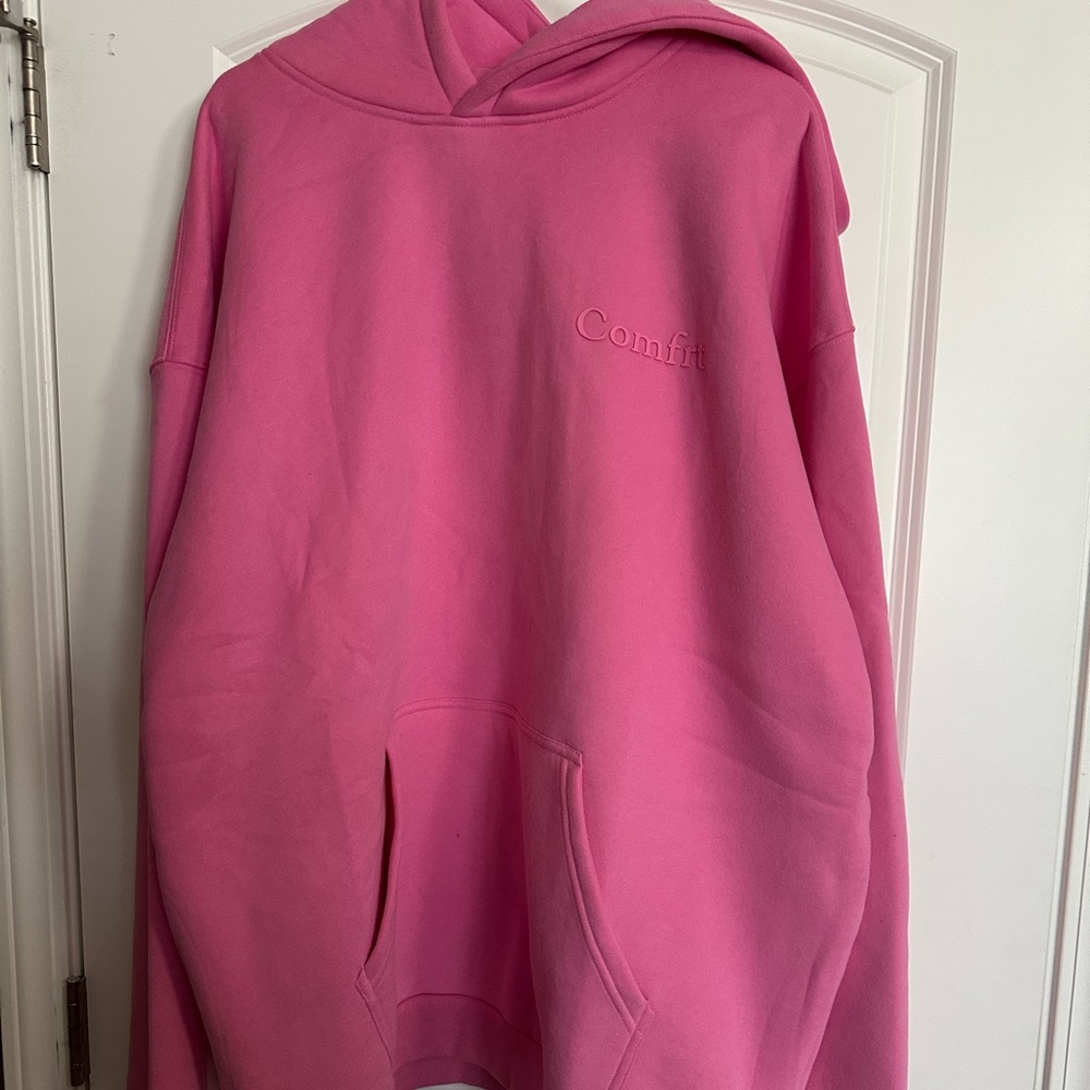 Brand new Comfrt Minimalist Hoodie Sweatshirt unisex Size 2XL color sorbet